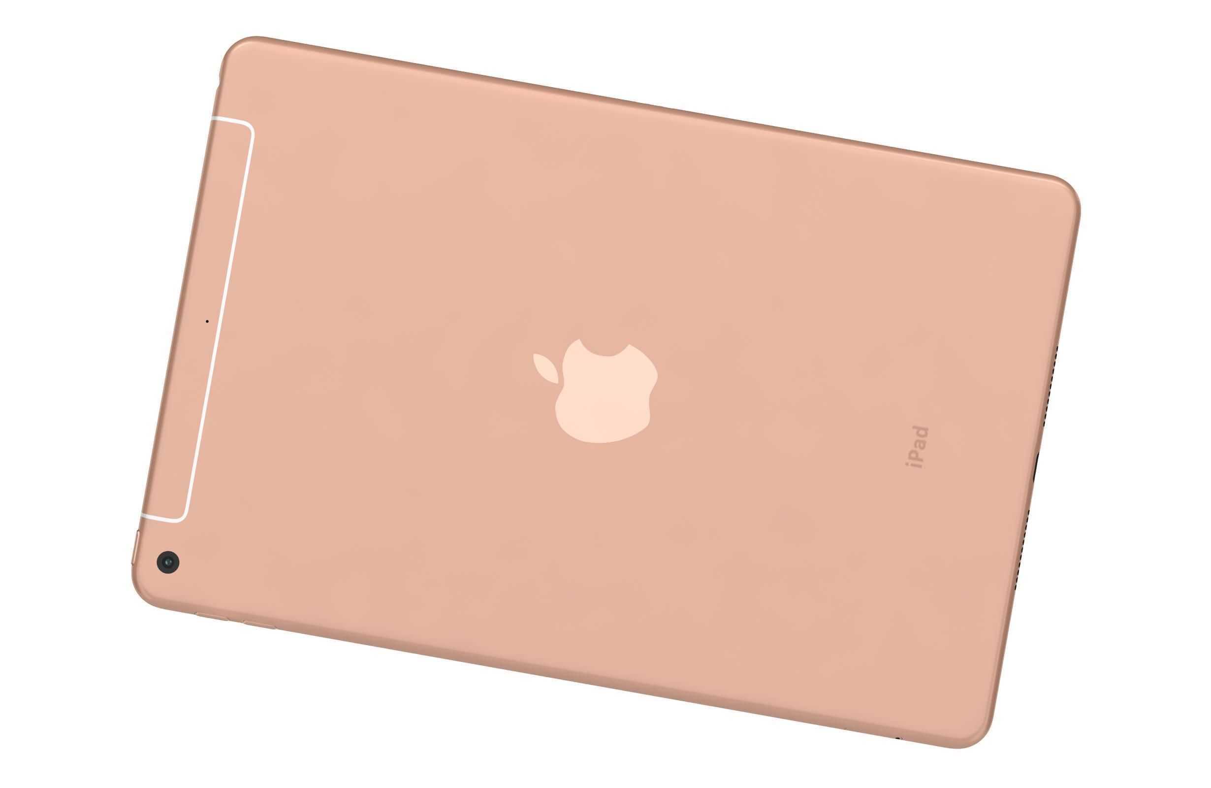 Apple iPad mini 5 iPad mini 5th Gen Gold 3D model_11