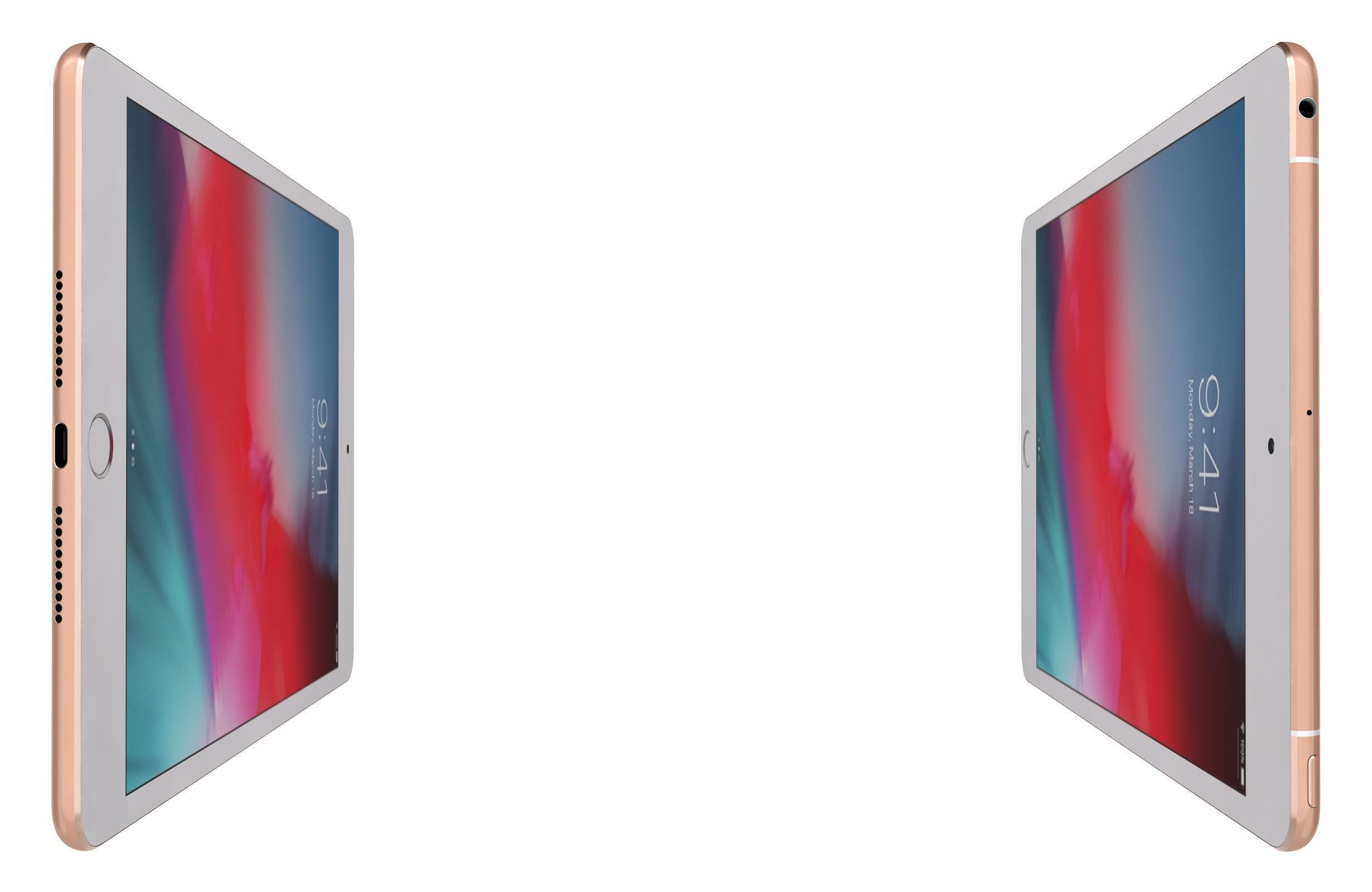 Apple iPad mini 5 iPad mini 5th Gen Gold 3D model_8