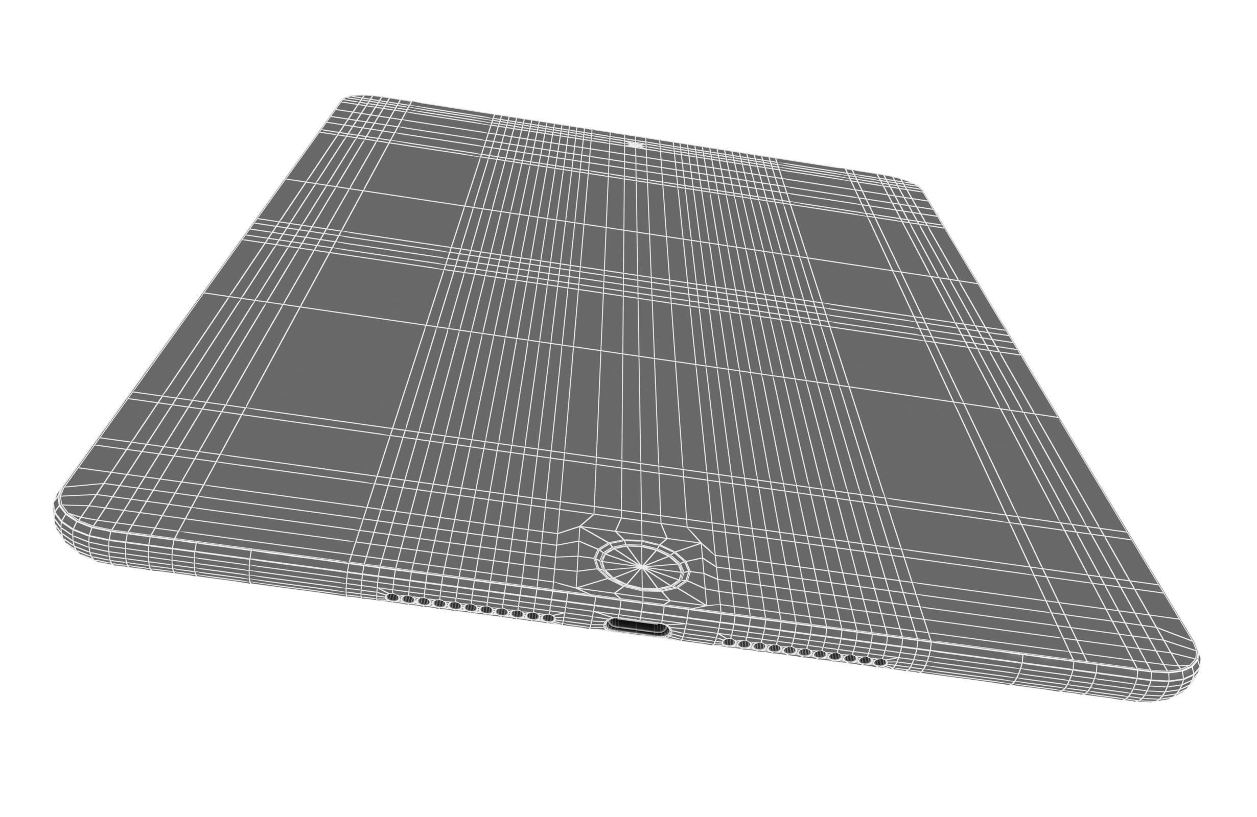 Apple iPad mini 5 iPad mini 5th Gen Silver 3D model_19