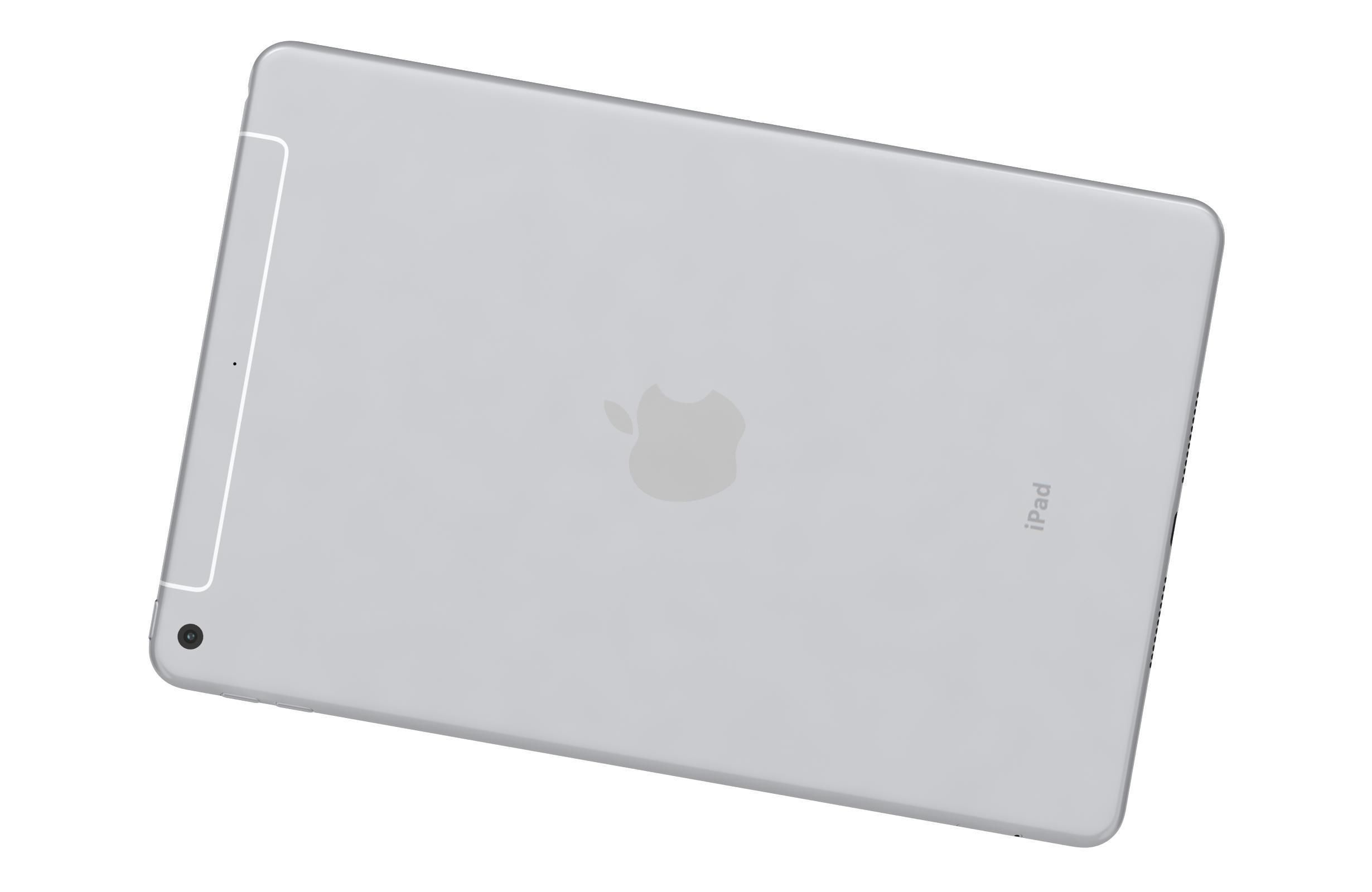 Apple iPad mini 5 iPad mini 5th Gen Silver 3D model_11
