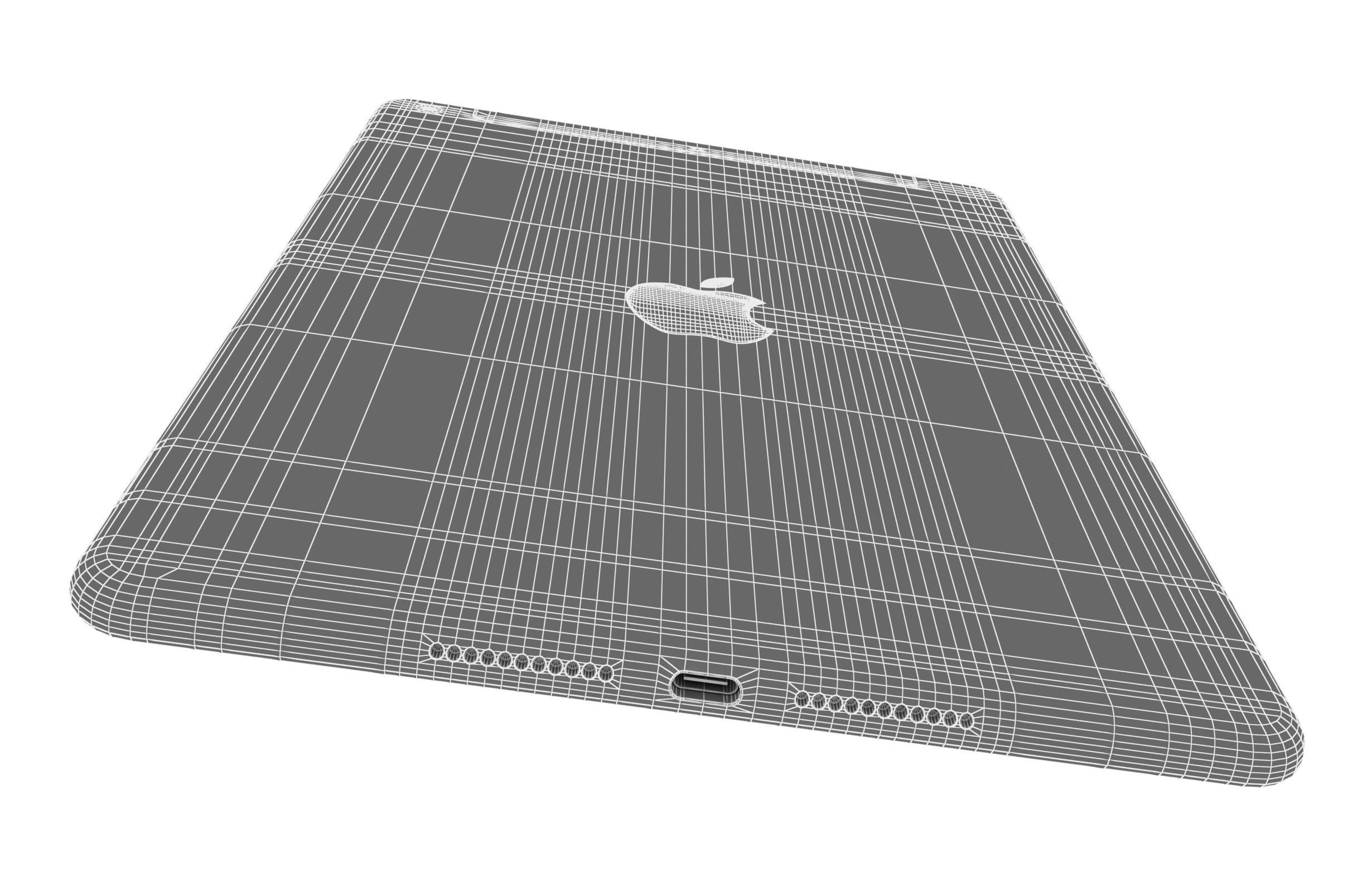 Apple iPad mini 5 iPad mini 5th Gen Silver 3D model_21