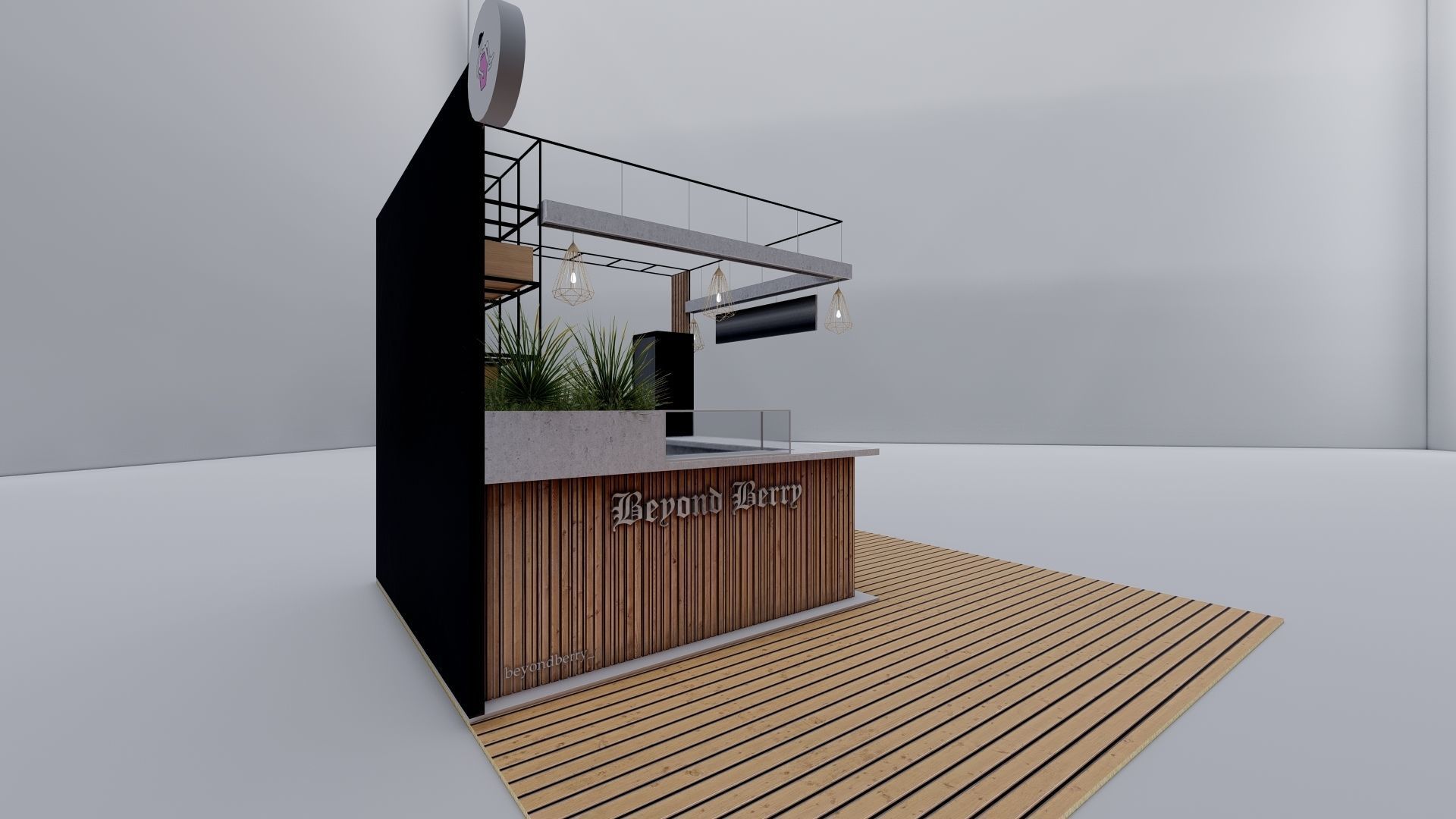 COFFEE KIOSK BOOTH 3D model_7