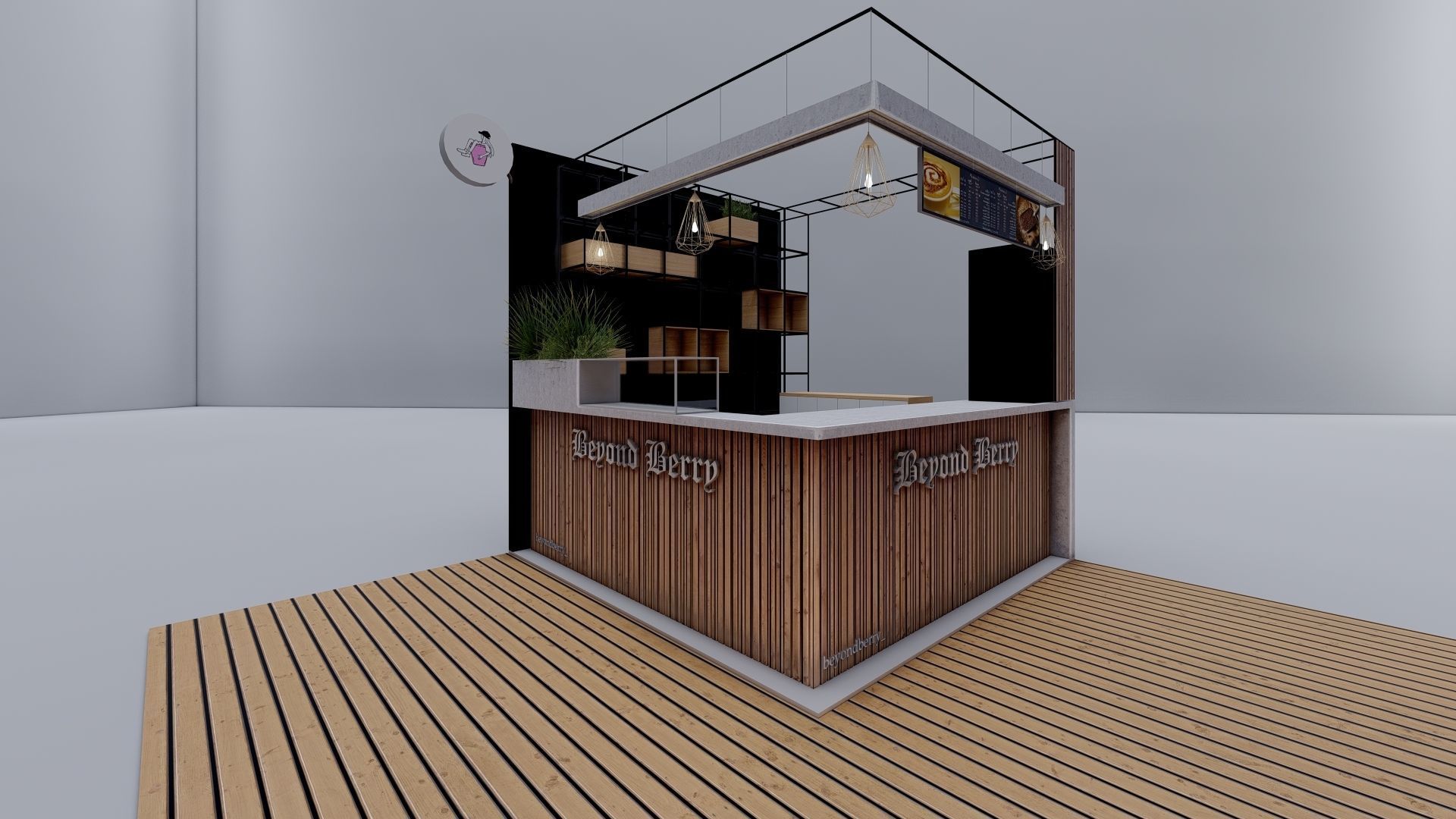 COFFEE KIOSK BOOTH 3D model_6