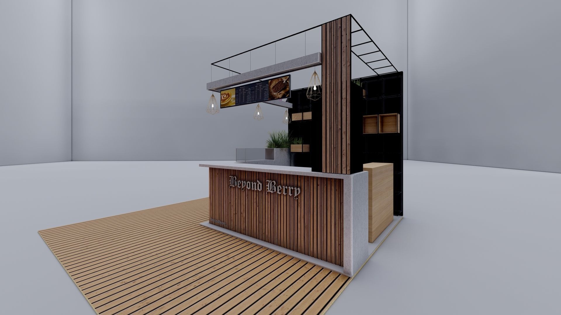 COFFEE KIOSK BOOTH 3D model_5