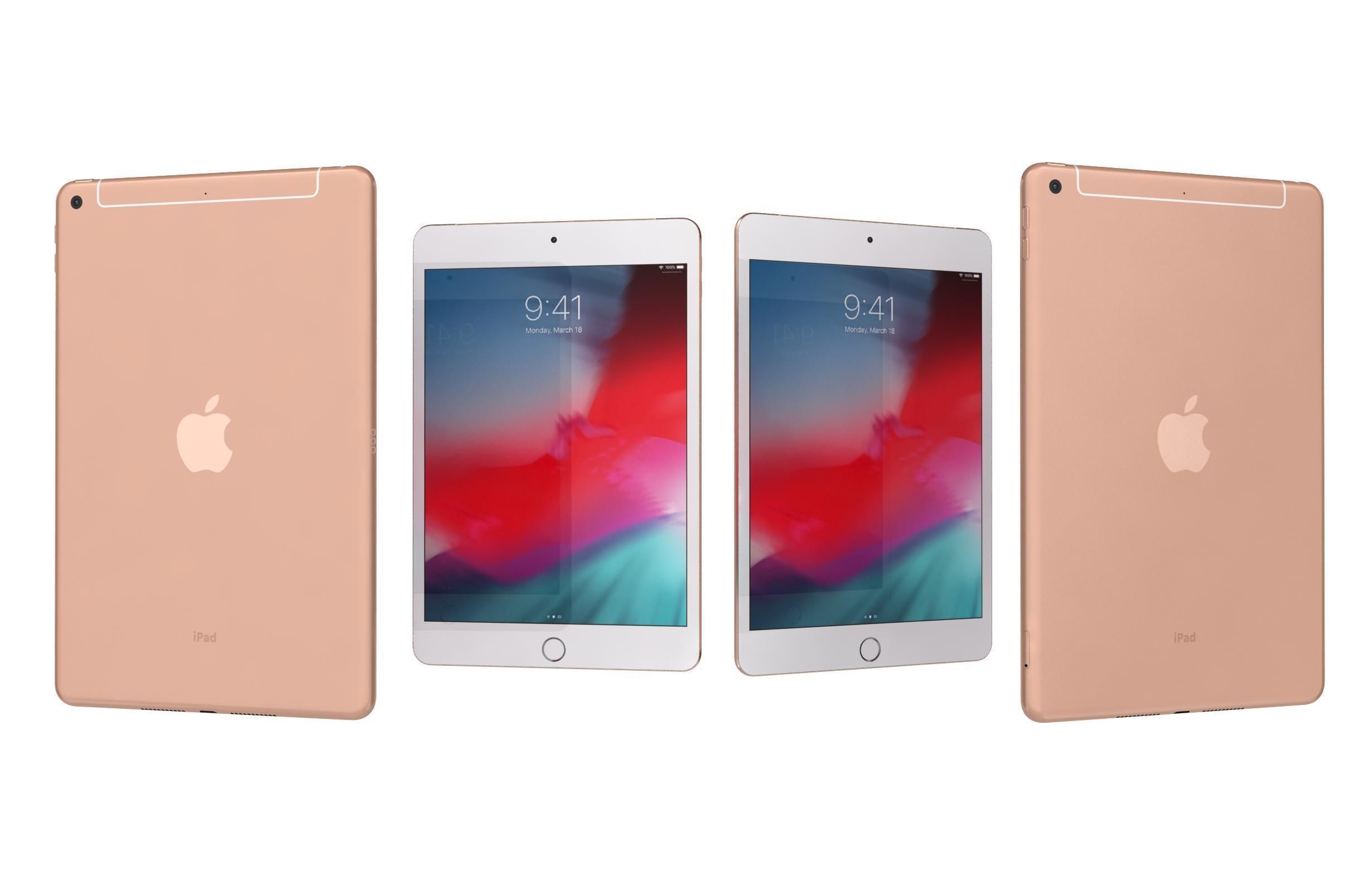 Apple iPad mini 5 iPad mini 5th Gen All Colors 3D model_15