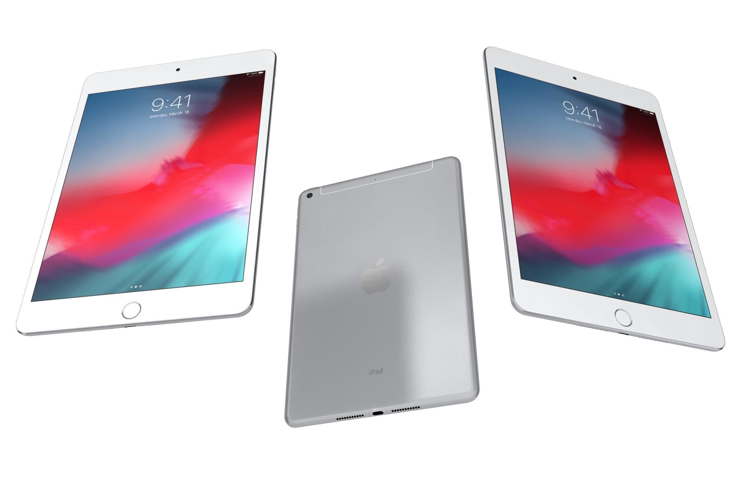 Apple iPad mini 5 iPad mini 5th Gen All Colors 3D model_10