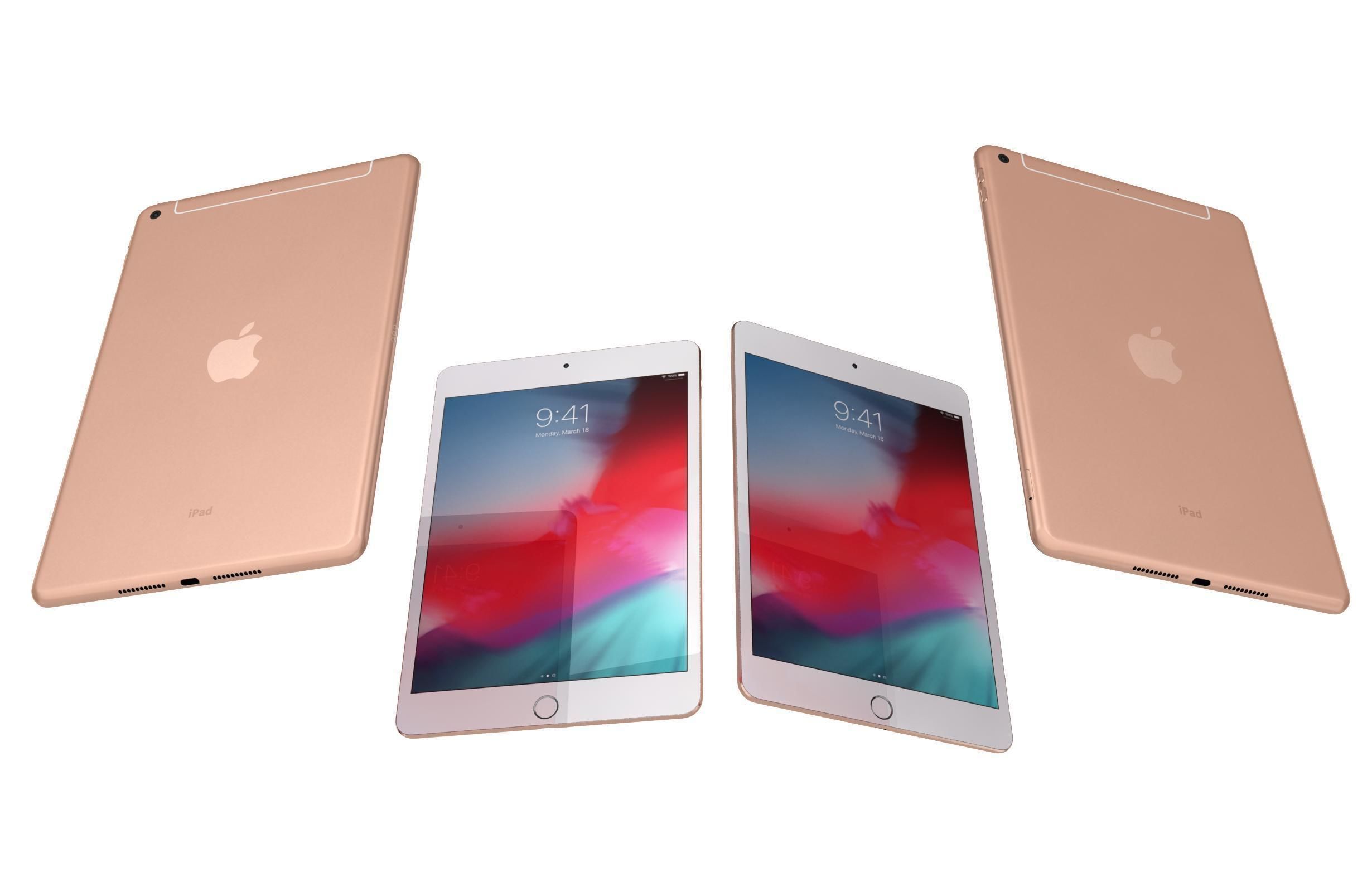 Apple iPad mini 5 iPad mini 5th Gen All Colors 3D model_21