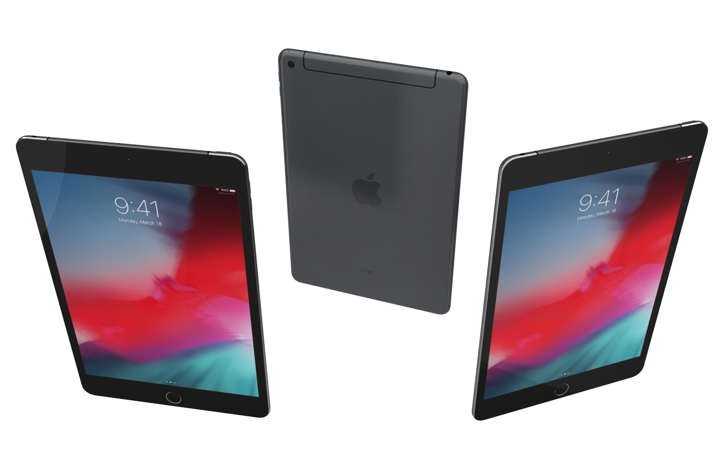 Apple iPad mini 5 iPad mini 5th Gen All Colors 3D model_8