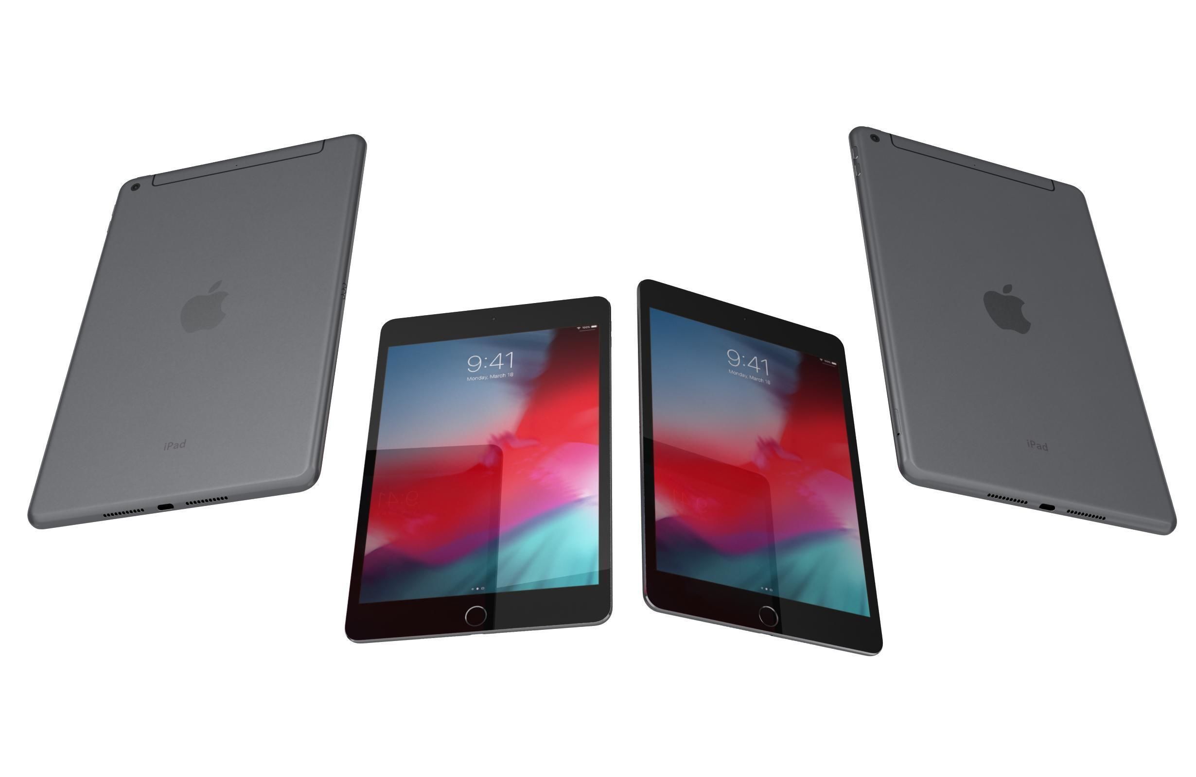 Apple iPad mini 5 iPad mini 5th Gen All Colors 3D model_20