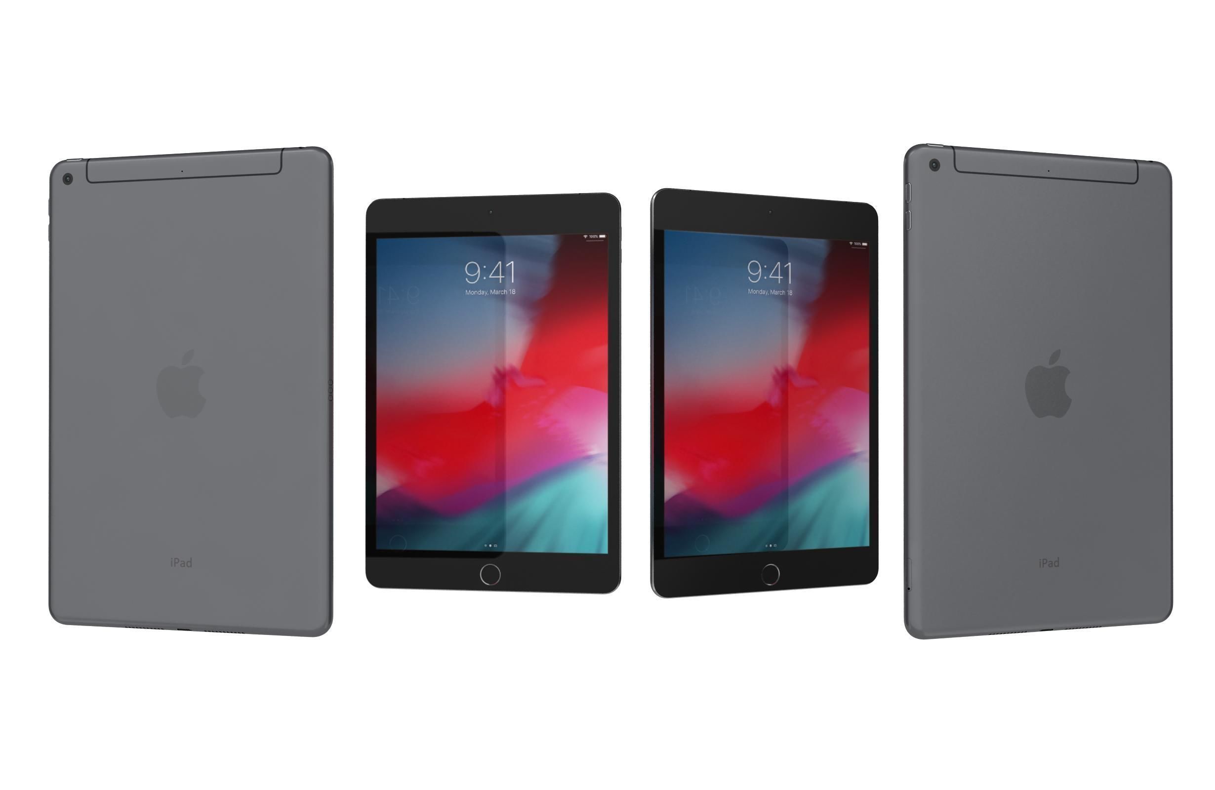 Apple iPad mini 5 iPad mini 5th Gen All Colors 3D model_14