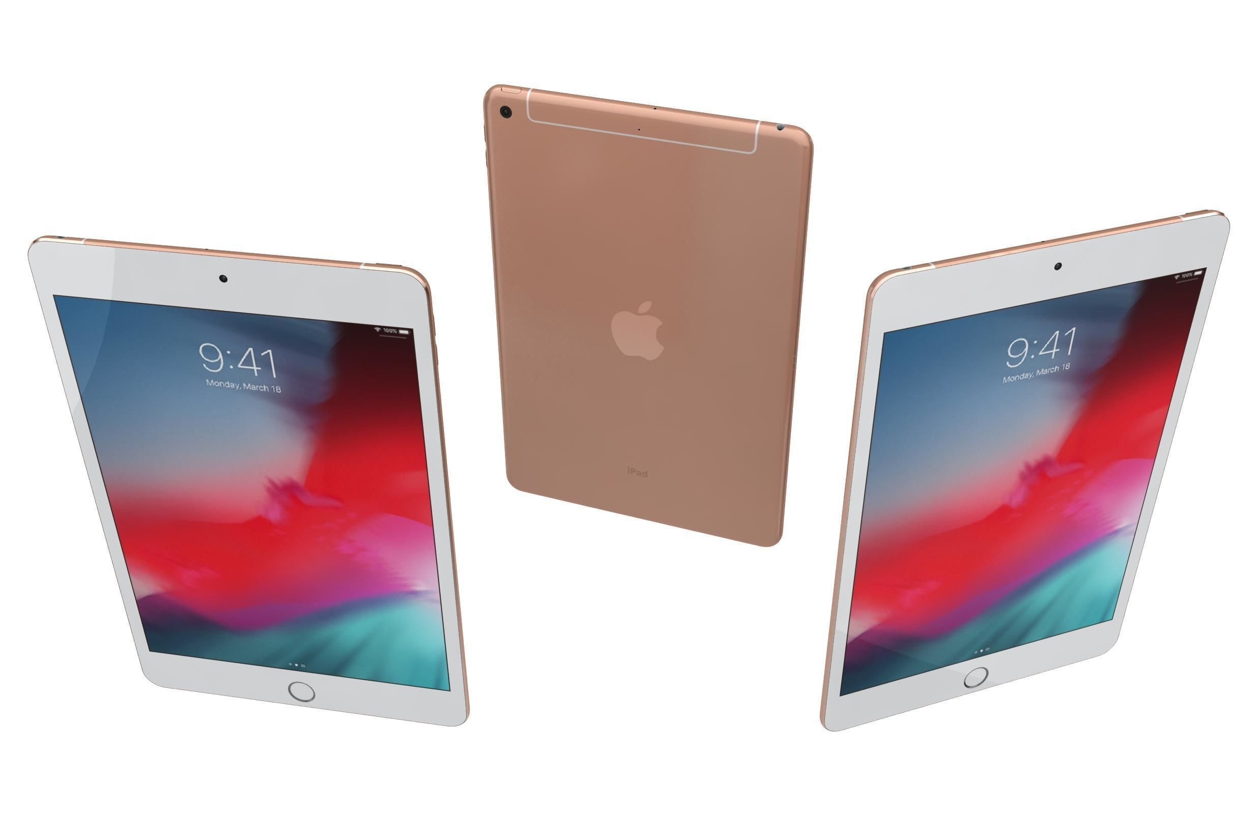 Apple iPad mini 5 iPad mini 5th Gen All Colors 3D model_9