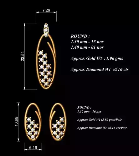 Women Pendants Earrings Set