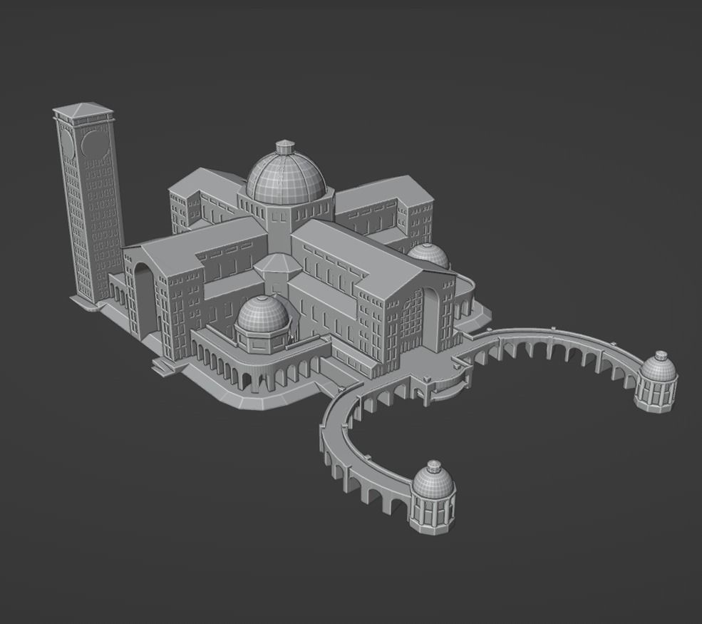 Santuario Nacional de Nossa Senhora Aparecida 3D print model_1