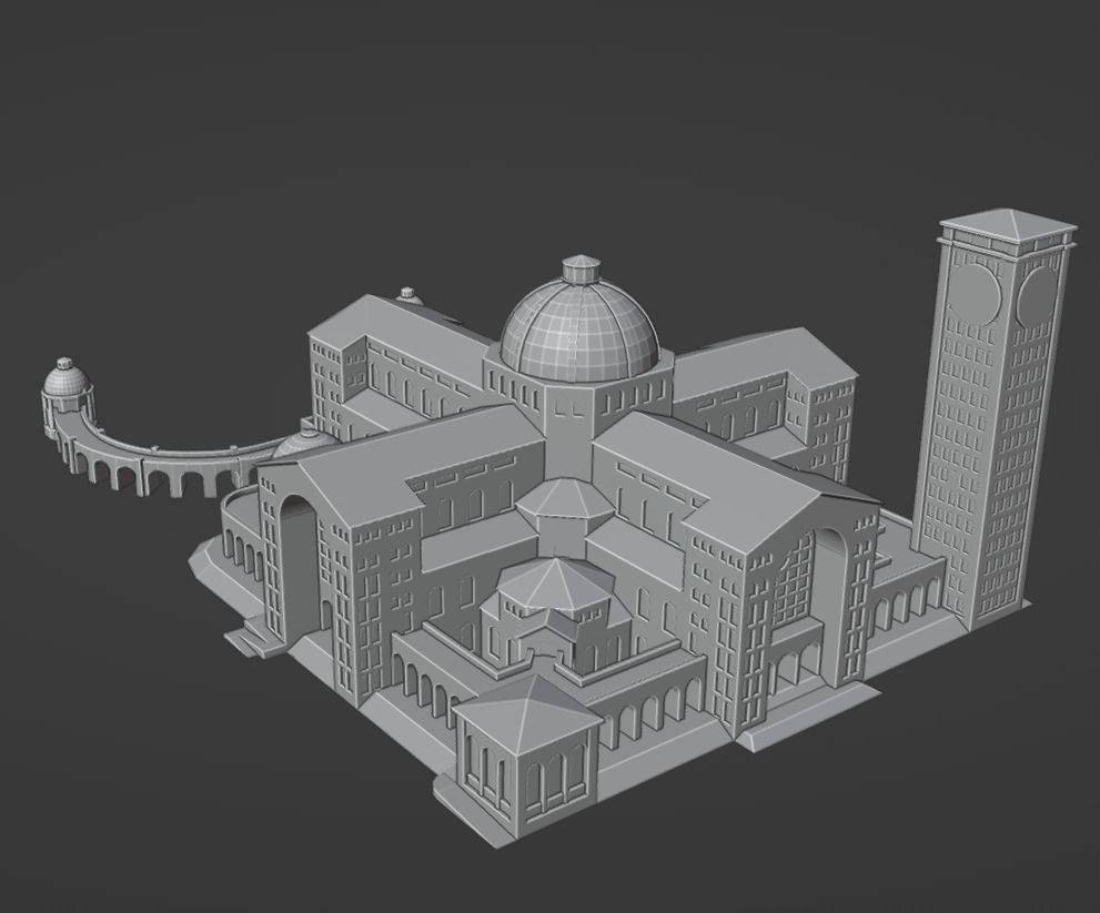Santuario Nacional de Nossa Senhora Aparecida 3D print model_2