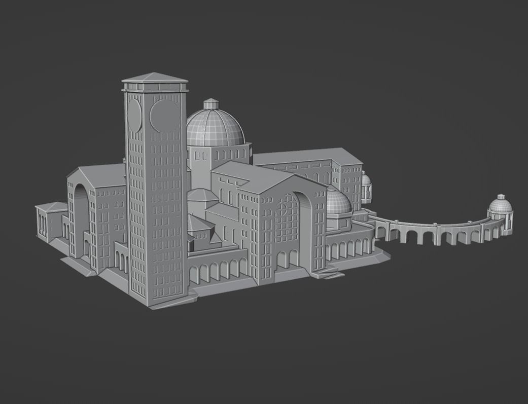 Santuario Nacional de Nossa Senhora Aparecida 3D print model_3