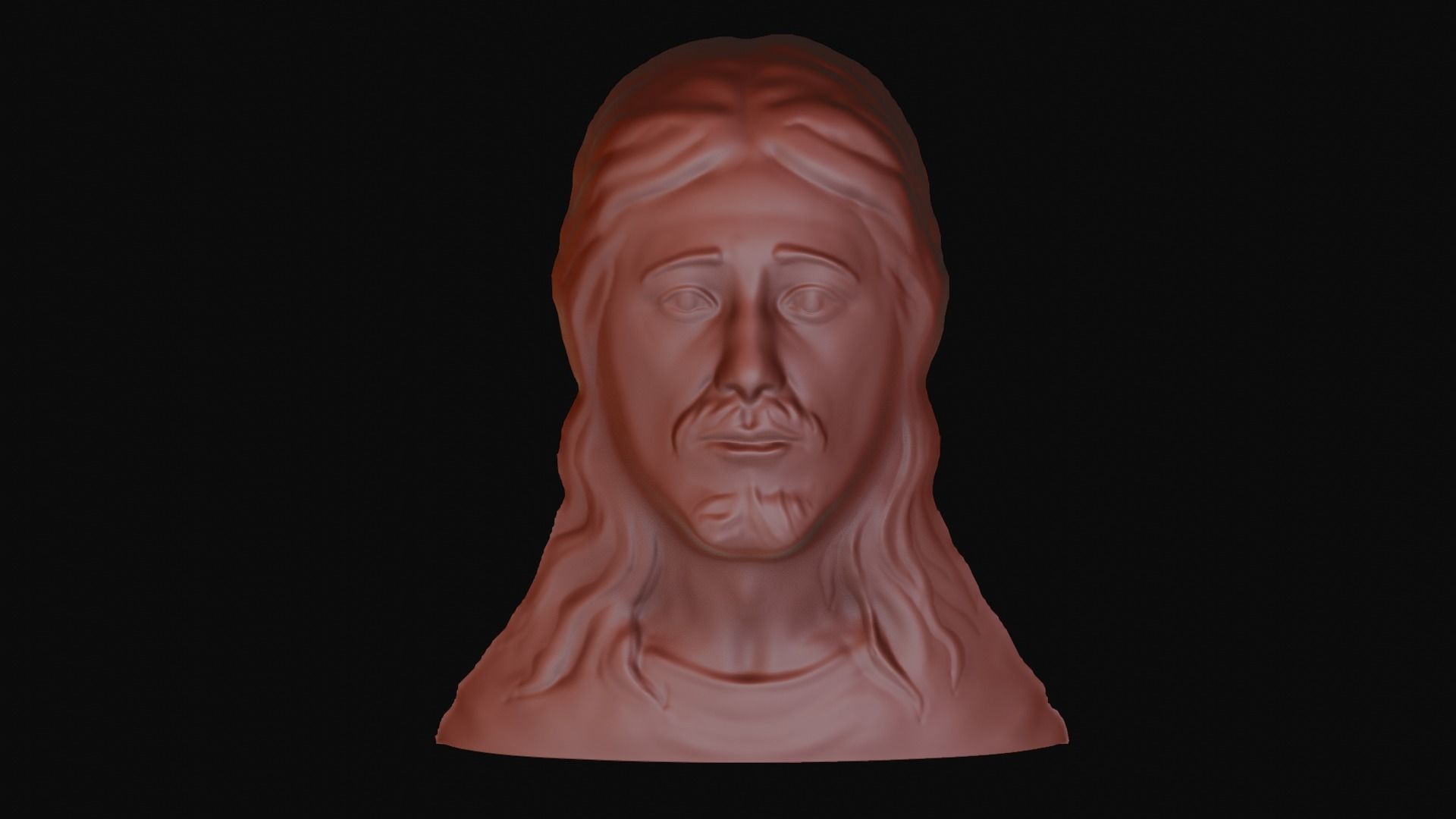 Jesus Christ Art CNC- ArtCam 3D print model_4