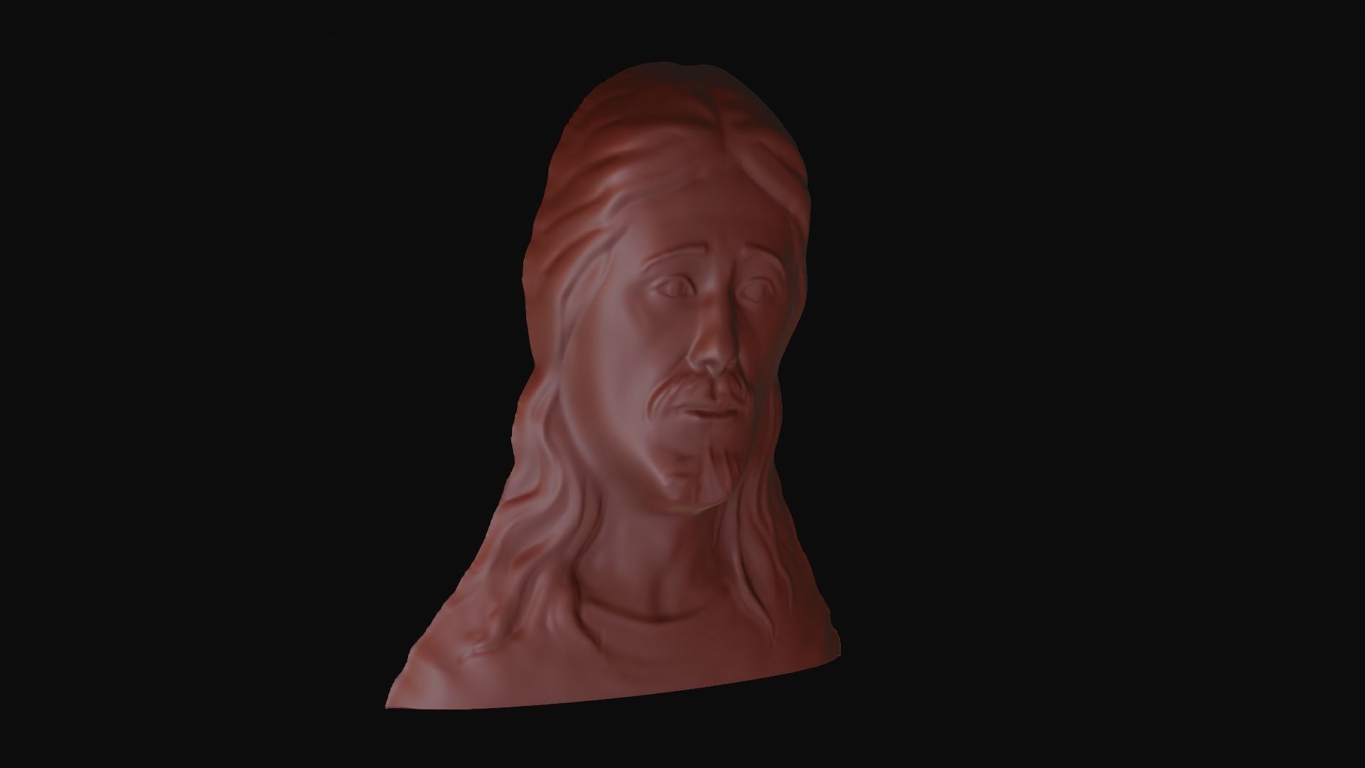 Jesus Christ Art CNC- ArtCam 3D print model_5