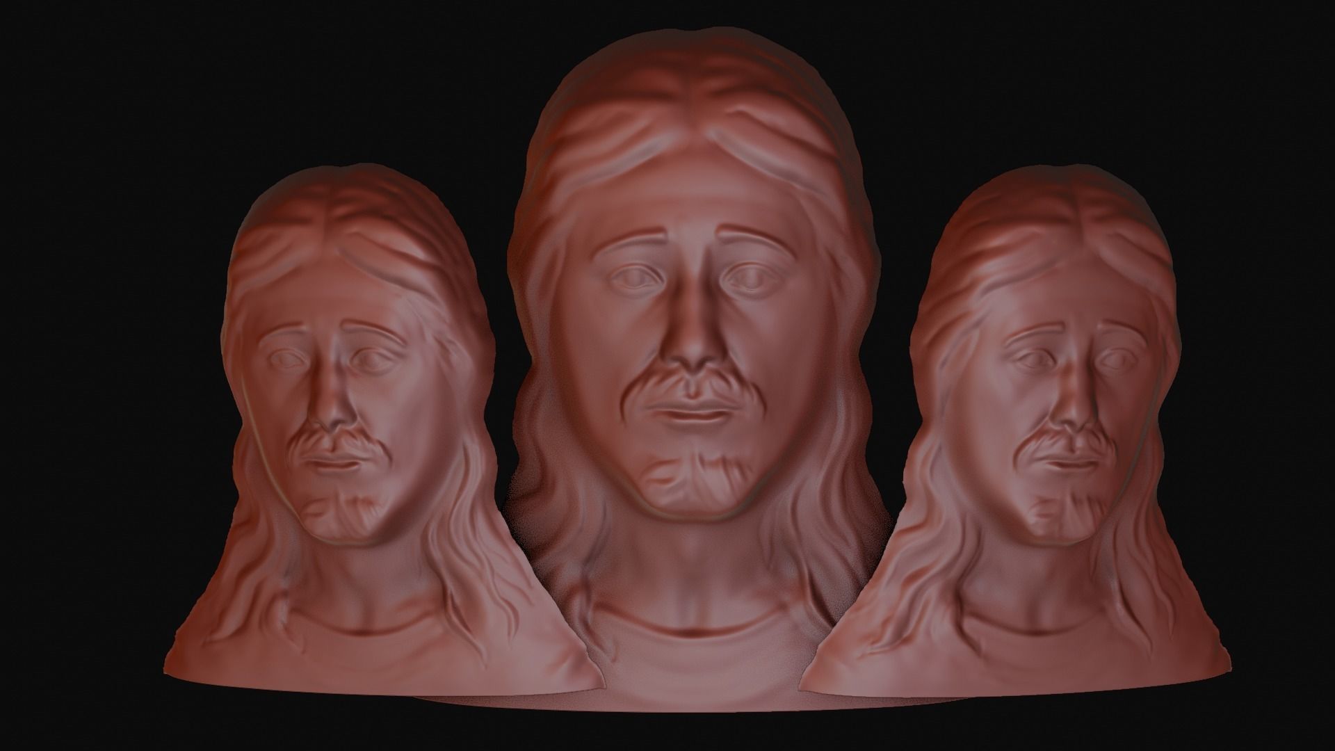 Jesus Christ Art CNC- ArtCam 3D print model_3