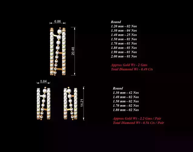 Women Pendants Earrings Set