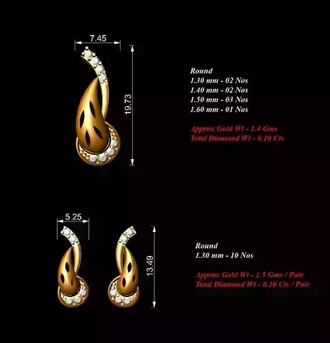Women Pendants Earrings Set