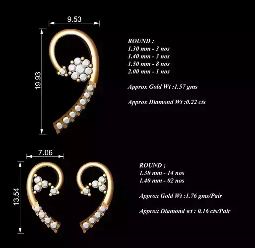 Women Pendants Earrings Set