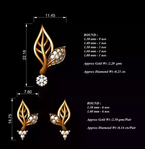 Women Pendants Earrings Set