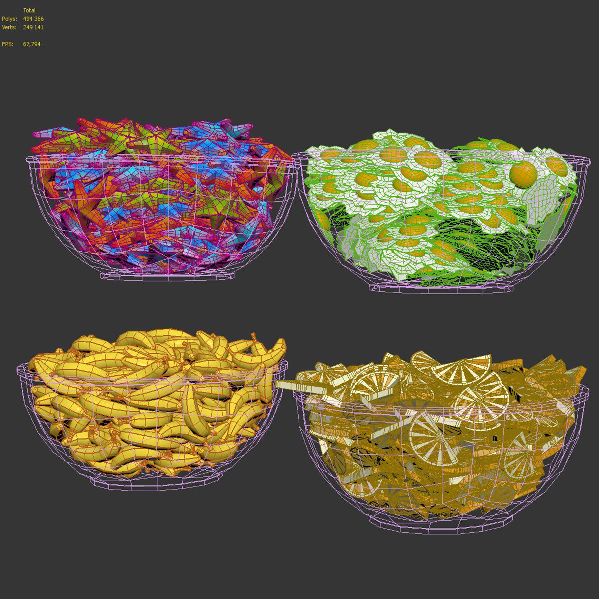 Sweets in a bowl 3D model_7