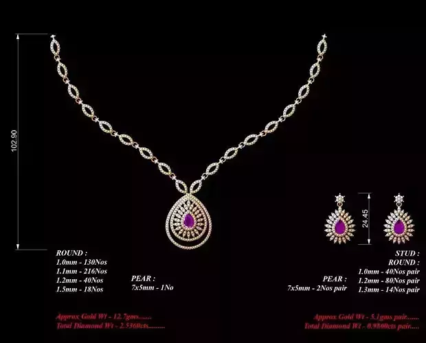 Women Earrings Necklaces Pendants Sets