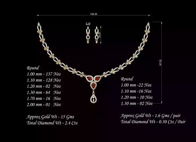 Women Earrings Necklaces Pendants Sets