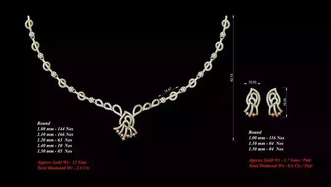 Women Earrings Necklaces Pendants Sets