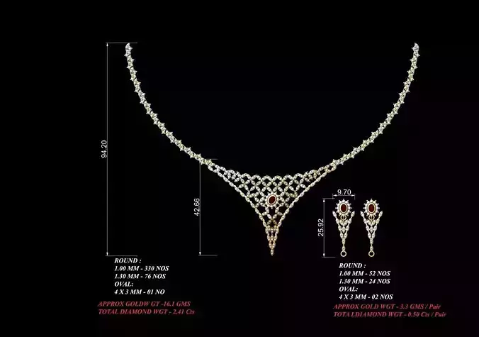 Women Earrings Necklaces Pendants Sets