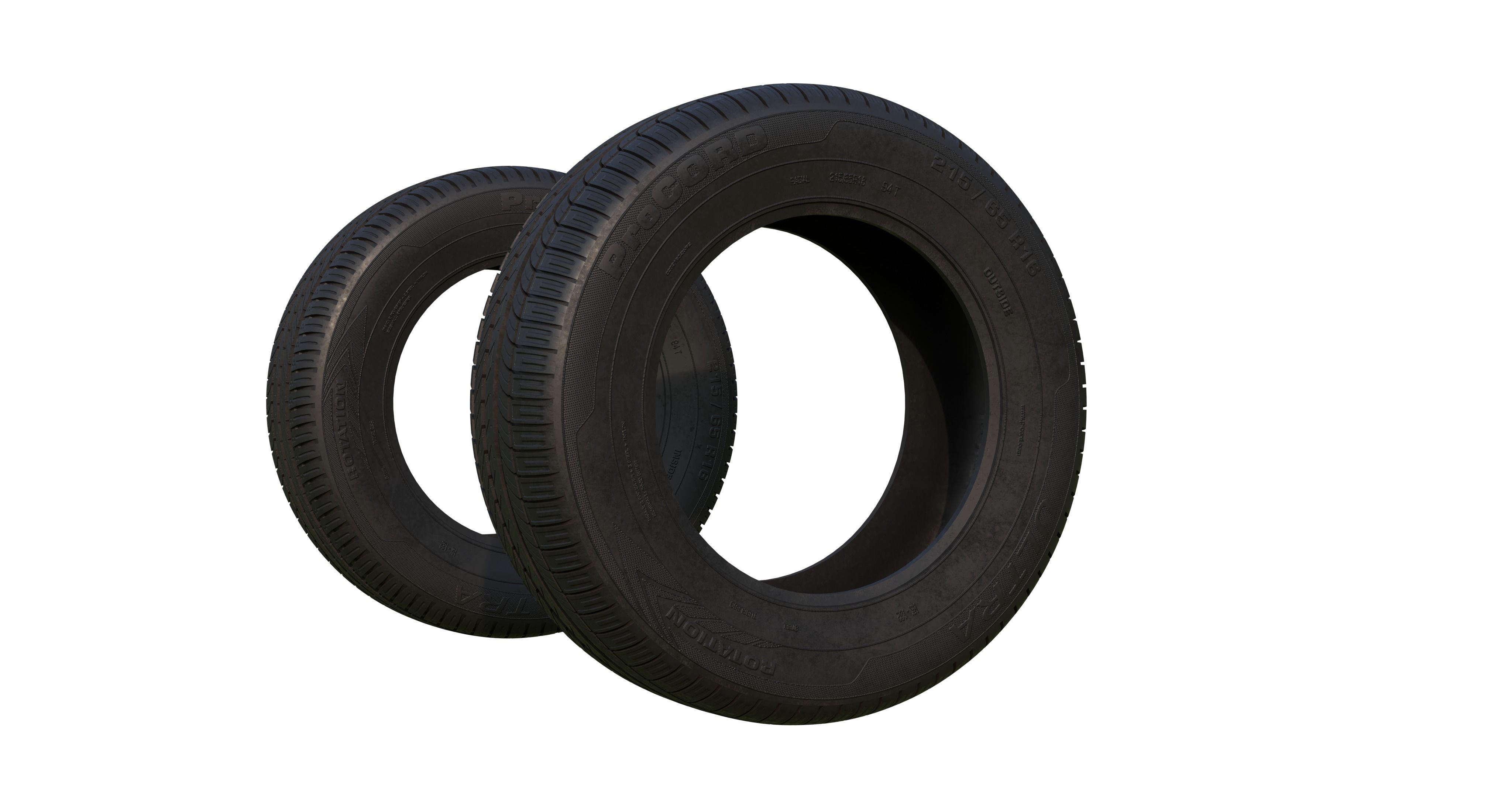 Tyre 215 65 R16 PBR 3D model | CGTrader
