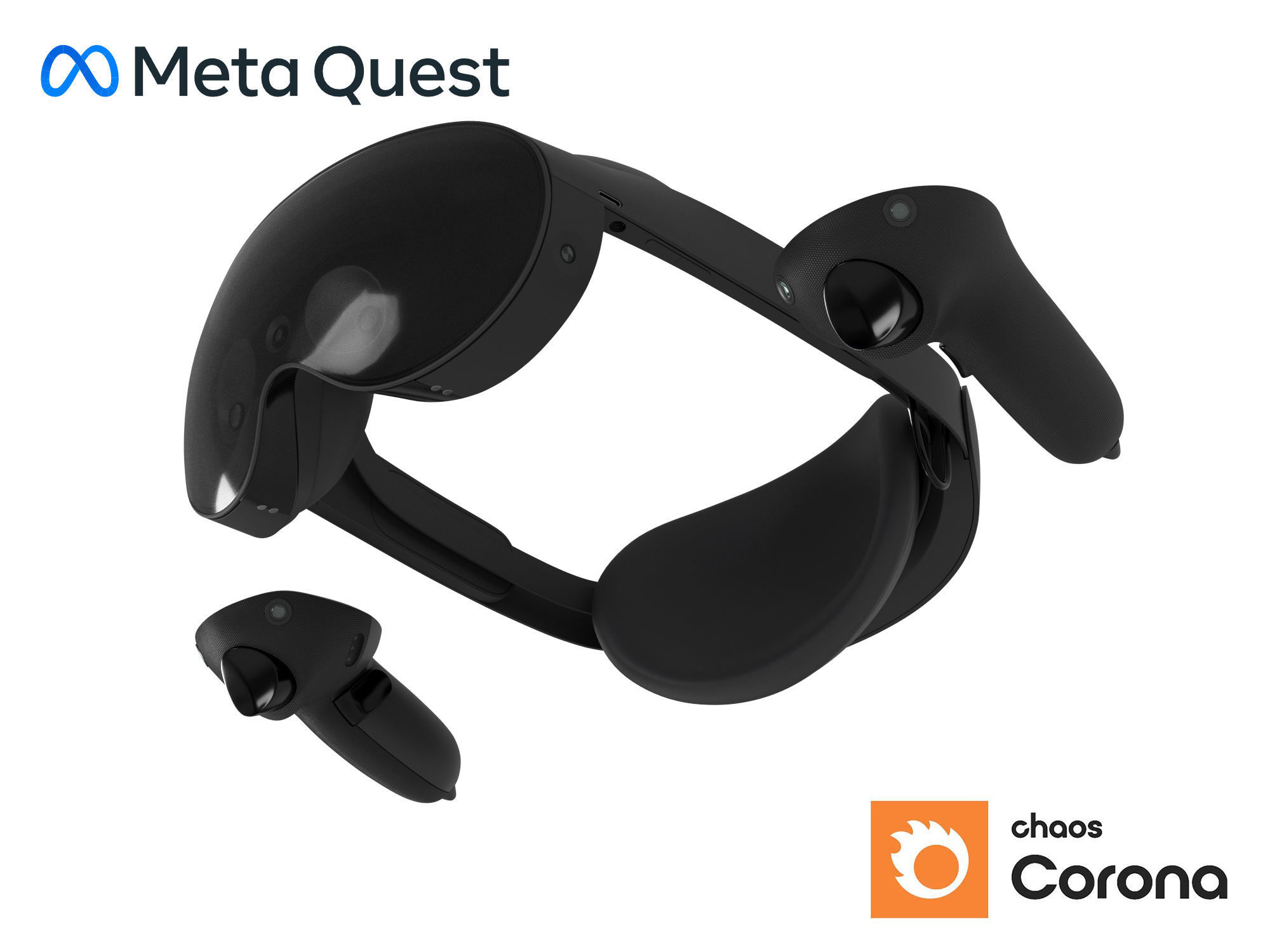 VR META QUEST PRO 3D model_2