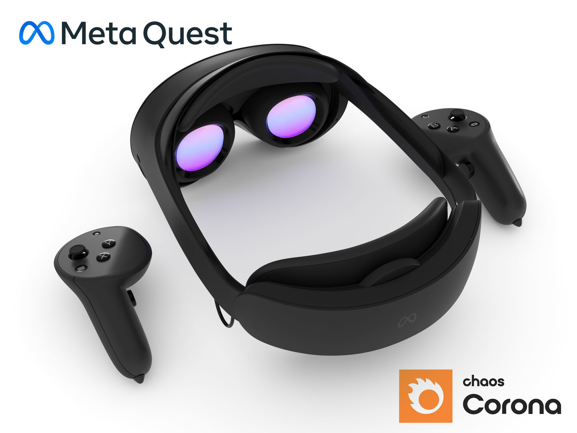 VR META QUEST PRO 3D model_1