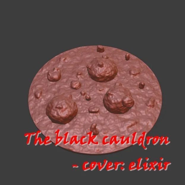 The black cauldron for Halloween decoration or candy bowl 3D print model_5