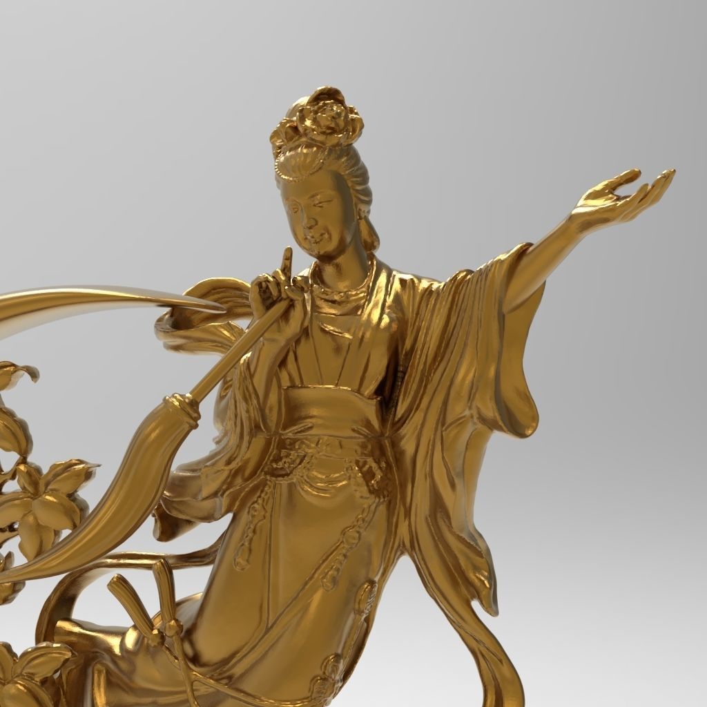 The Legend of Chang e the Jade Rabbit and the Palace of the Moon 3D print model_8