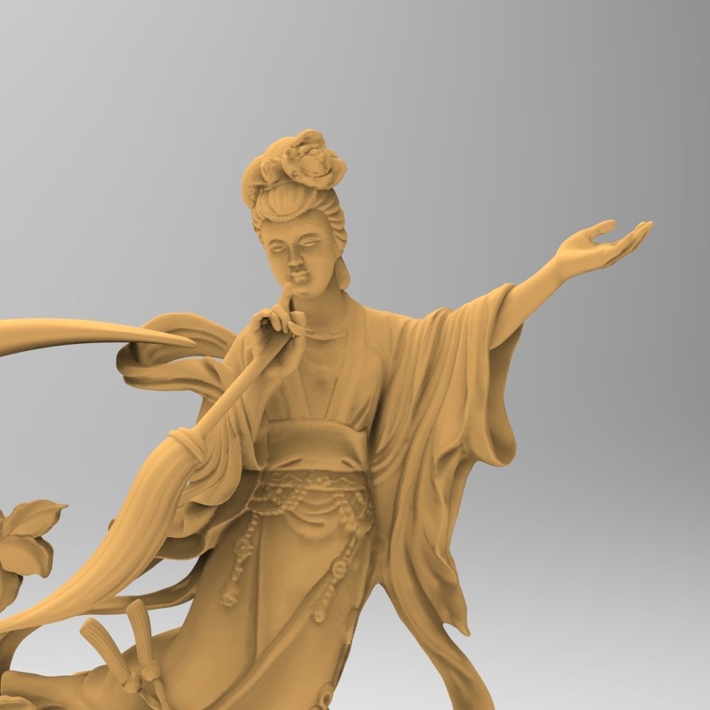 The Legend of Chang e the Jade Rabbit and the Palace of the Moon 3D print model_12