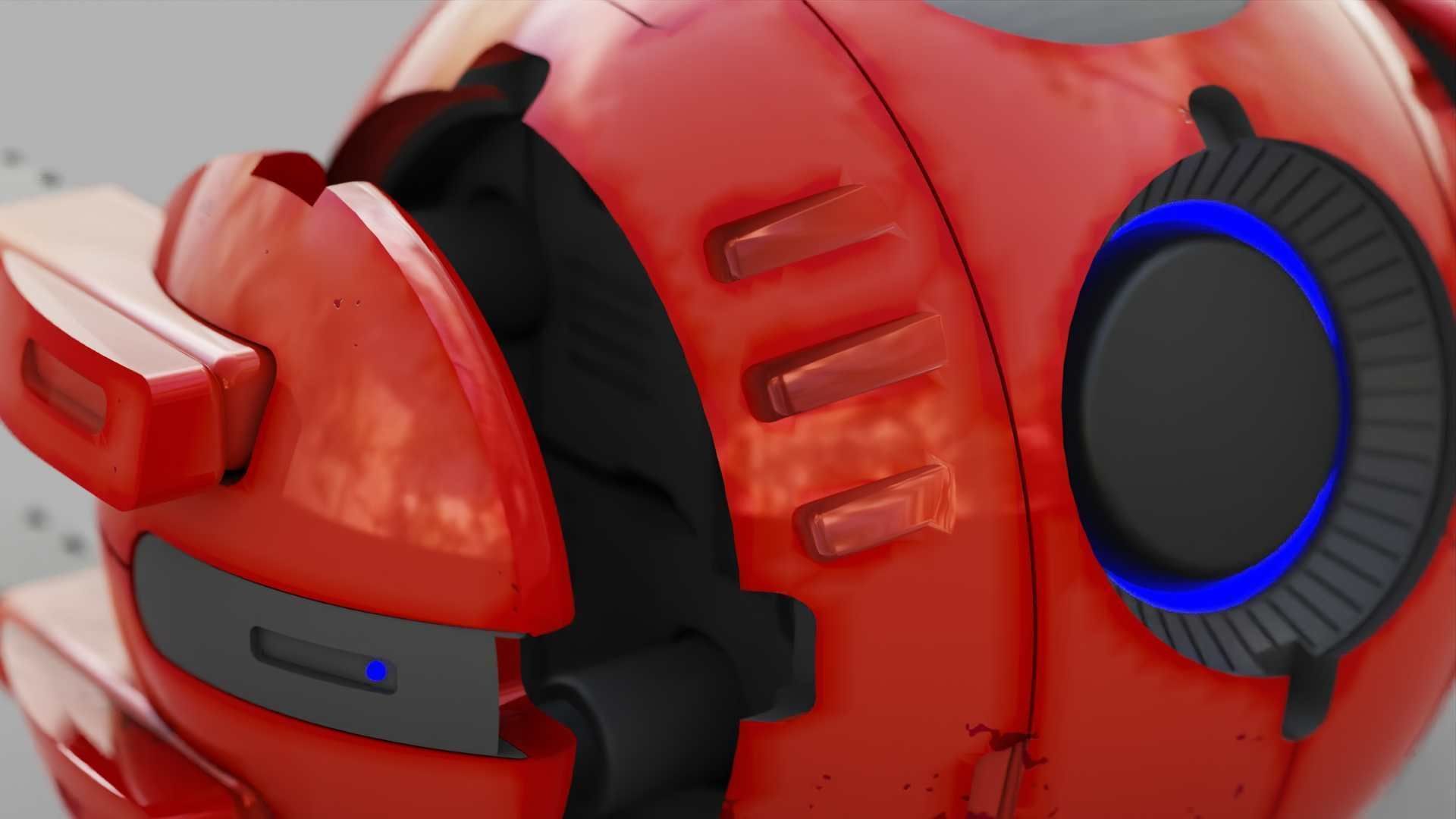 BALL DROID R-166  RIGGED 3D model_25