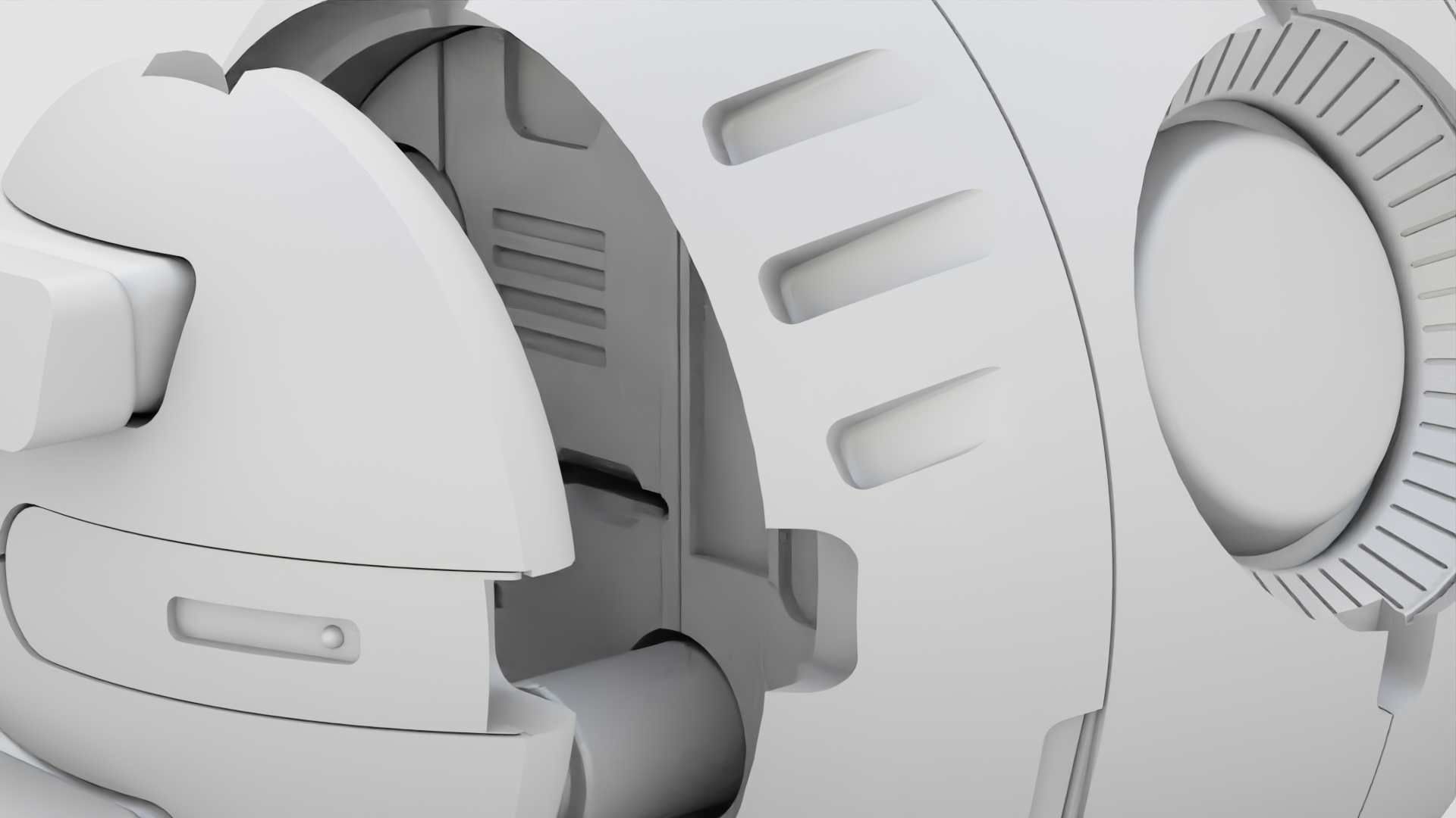 BALL DROID R-166  RIGGED 3D model_31