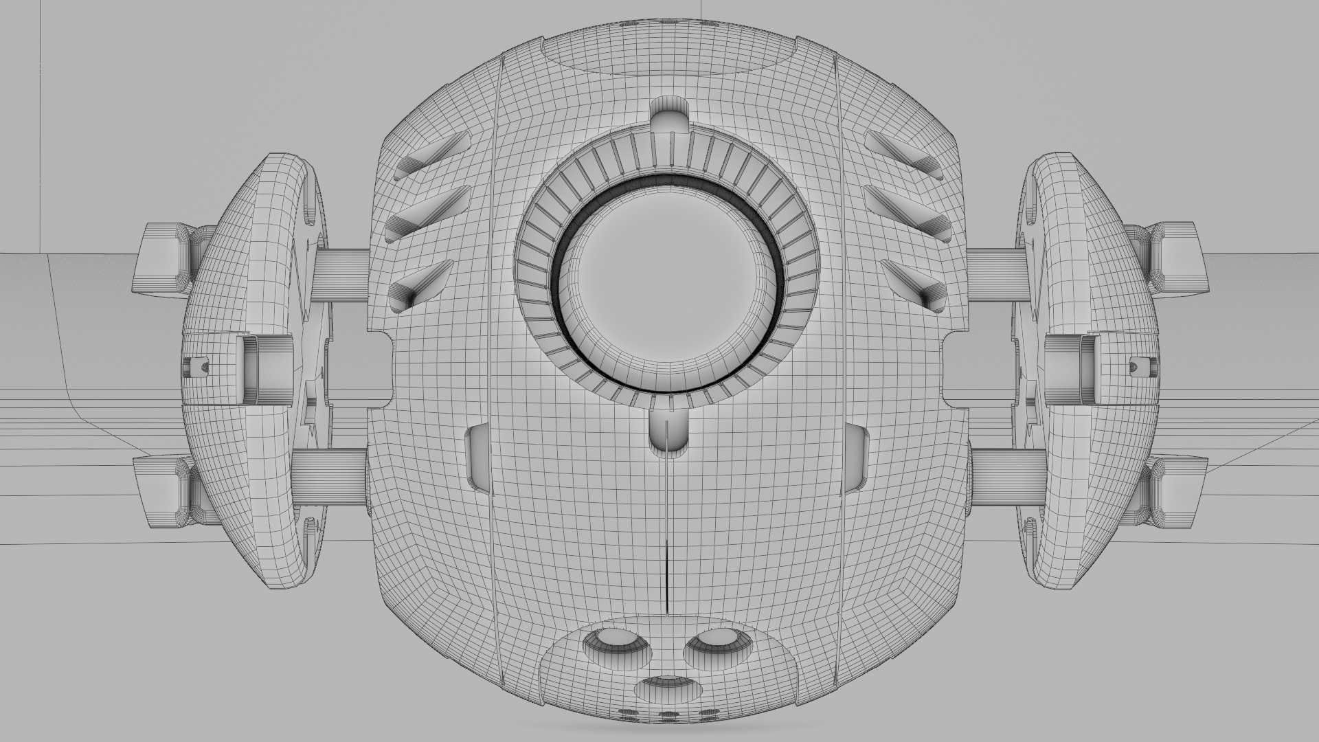 BALL DROID R-166  RIGGED 3D model_39