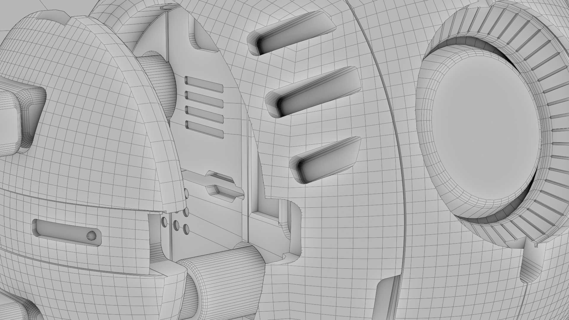 BALL DROID R-166  RIGGED 3D model_37