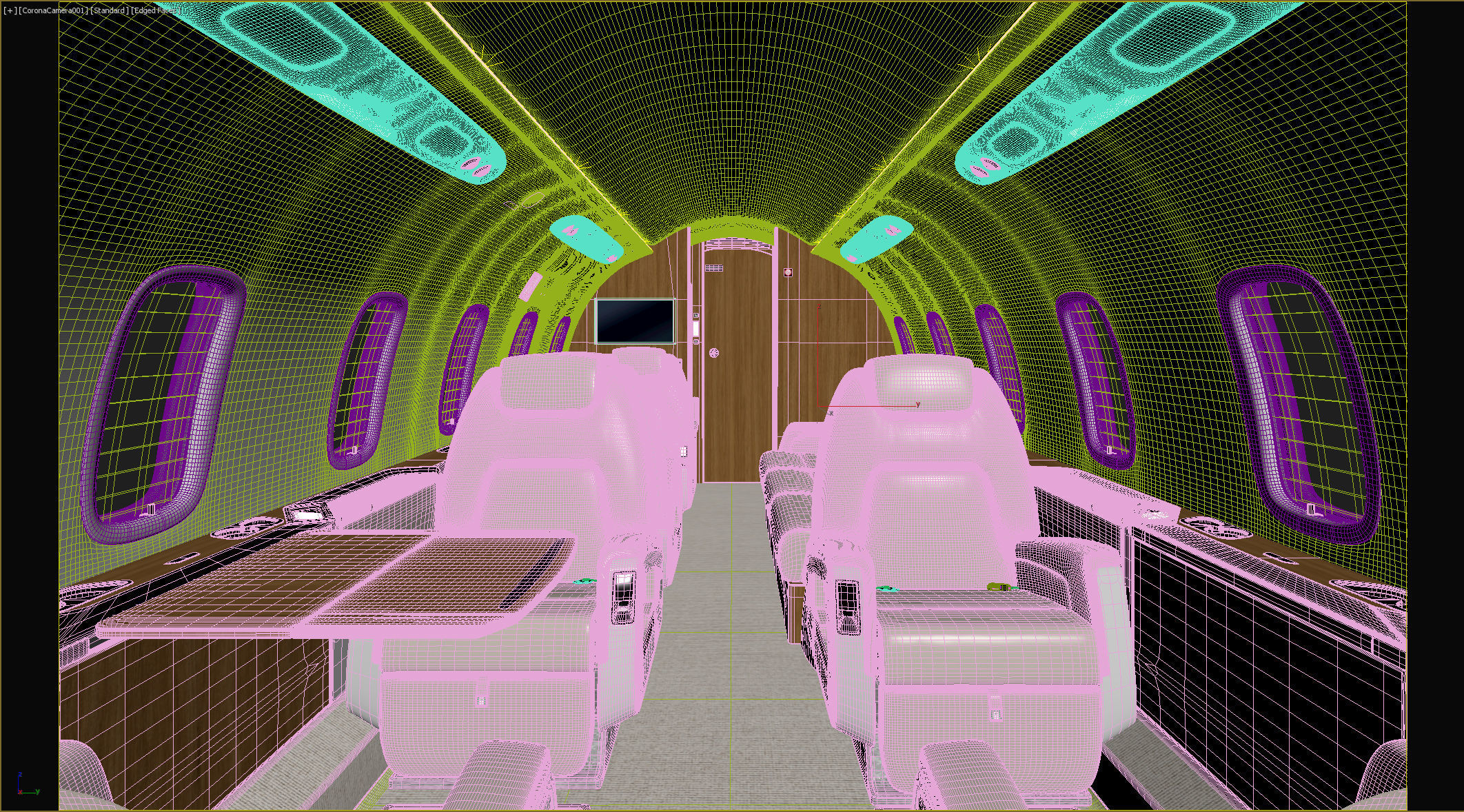 Jet Interior 3D model_9