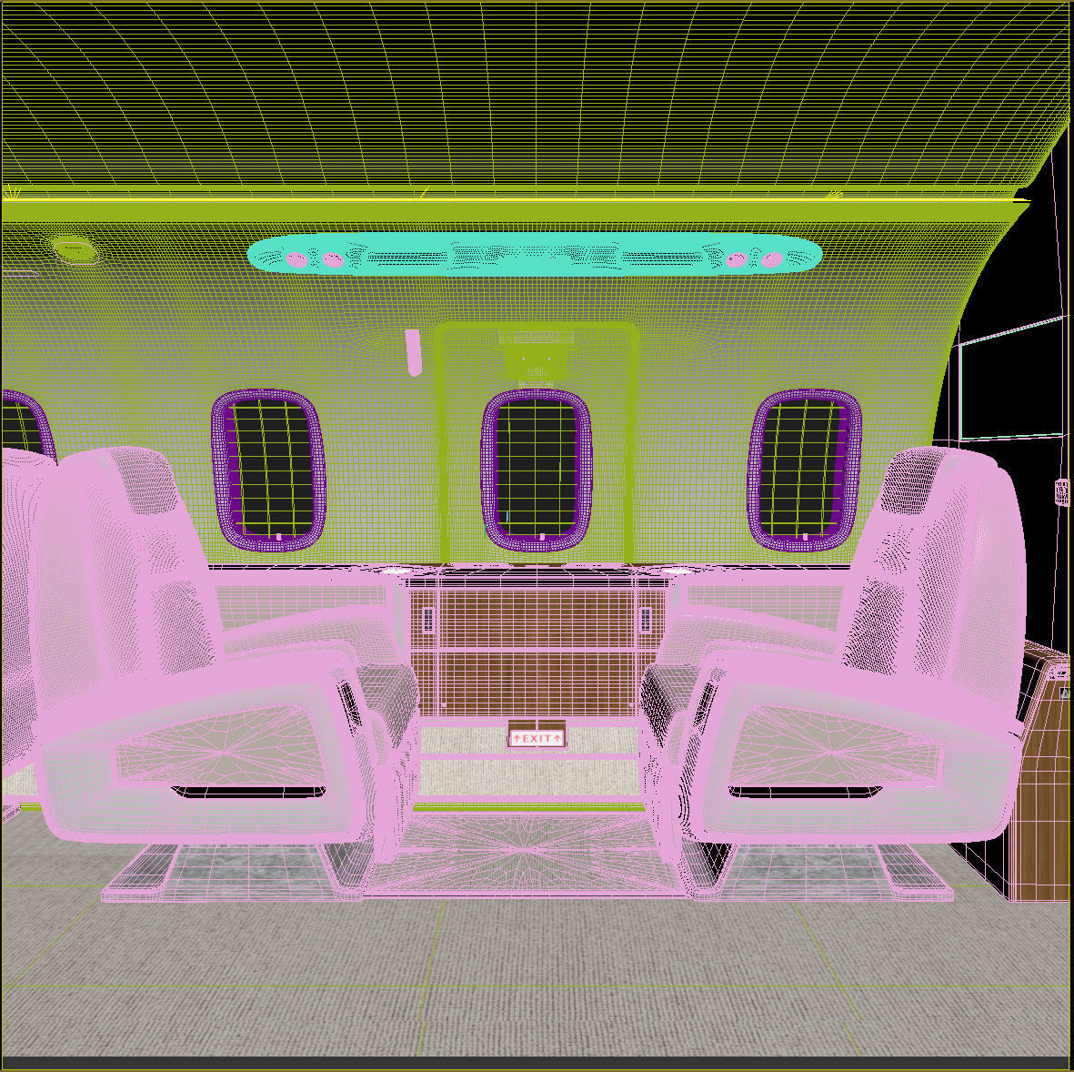 Jet Interior 3D model_13