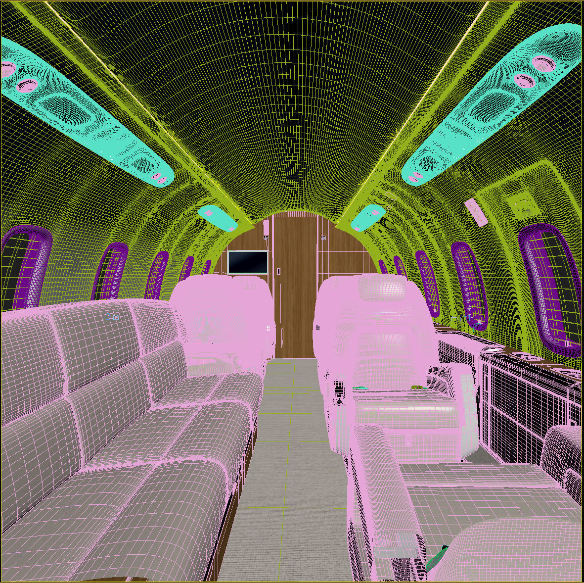 Jet Interior 3D model_10