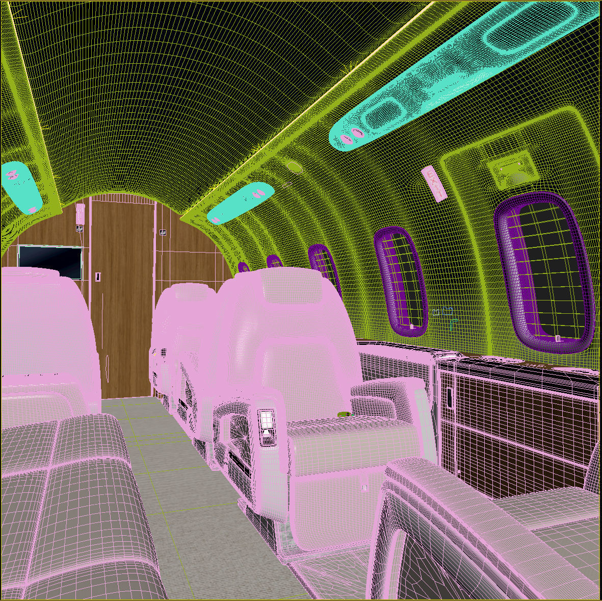 Jet Interior 3D model_14