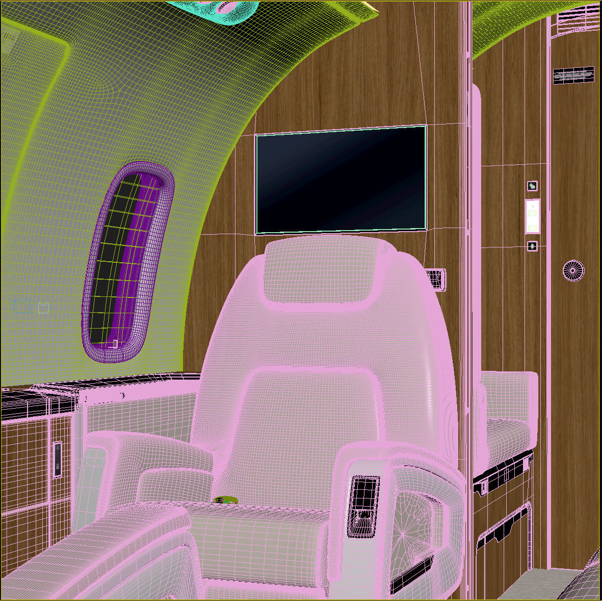 Jet Interior 3D model_11