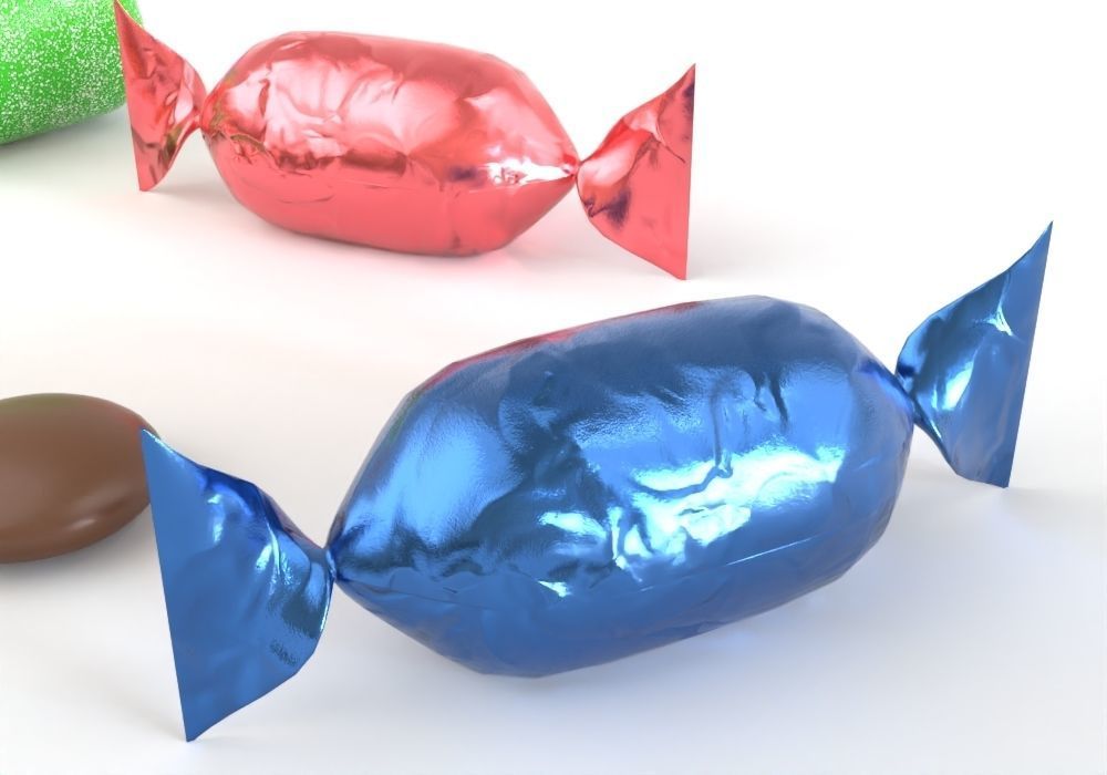 chocolate and candies pbr Free low-poly 3D model_5