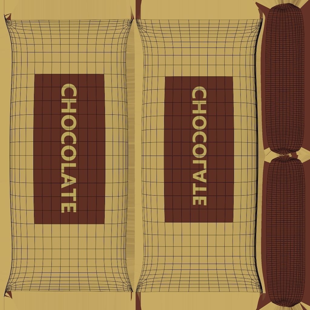 chocolate and candies pbr Free low-poly 3D model_9