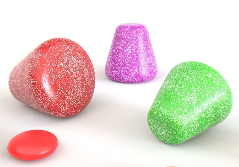 chocolate and candies pbr Free low-poly 3D model_3