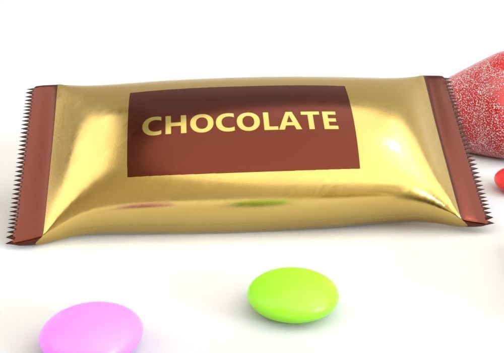 chocolate and candies pbr Free low-poly 3D model_2